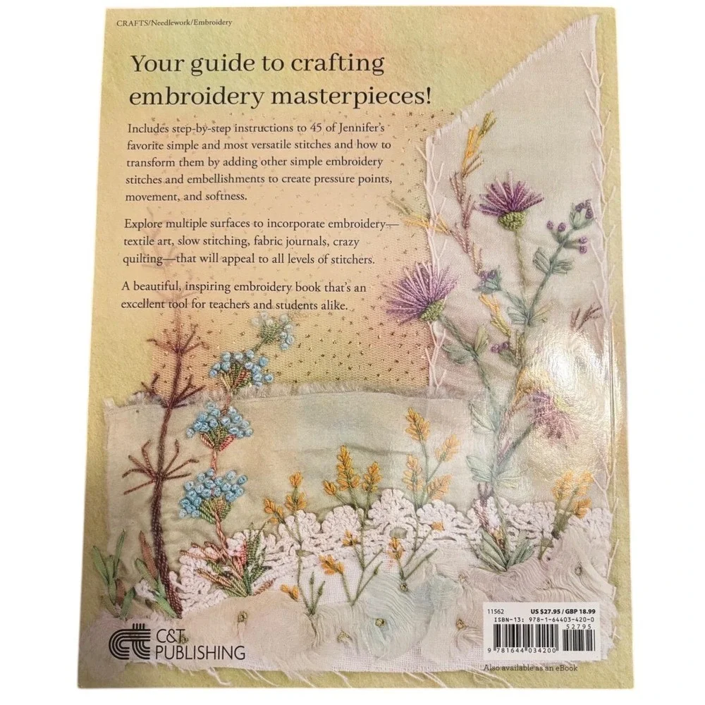 Foolproof Freeform Embroidery Jennifer Clouston‎ 2024 Book Stitches